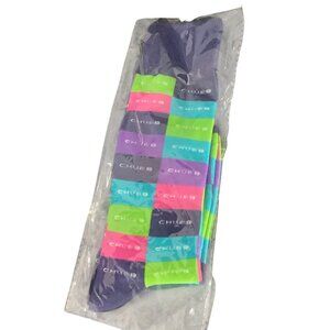 Chubb Multicolor Checkered Unisex Crew‎ Socks Cotton Blend New In Packaging